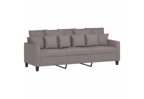 VidaXL Driezitsbank 180 cm Stof Taupe - 47% Korting!