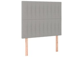 vidaXL Hoofdborden 2 st. Lichtgrijs - 40% Korting