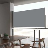 Uittrekbaar Tuinscherm 60x300 cm Grijs - 63% Korting!