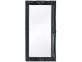 Barokke Wandspiegel Zwart - 100x50 cm - 60% Korting