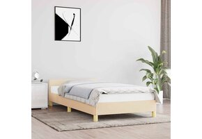 vidaXL Bedframe Crème 90x190 cm - 46% Korting