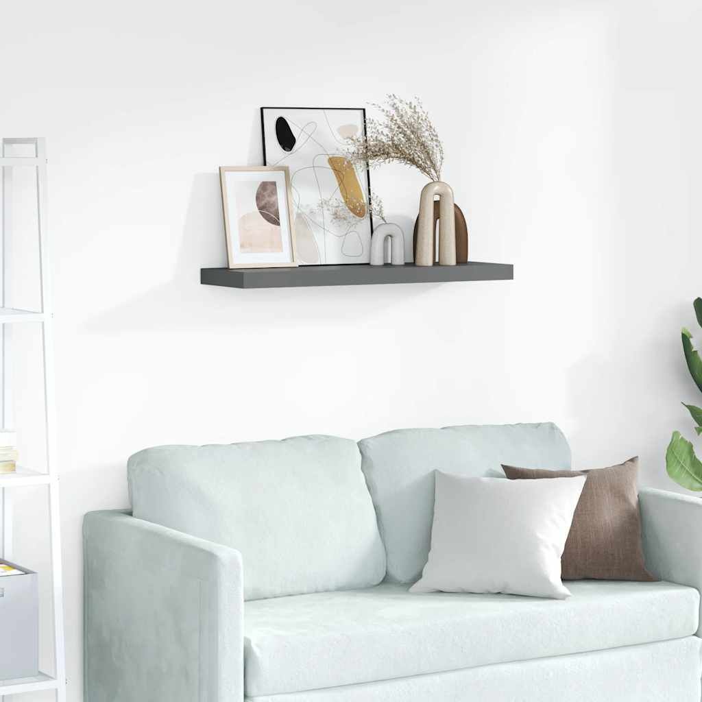vidaXL Fotoplanken 2 st 80x9x3 cm MDF Grijs - 52% Korting