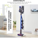 Zwarte Stofzuiger Standaard (Dyson V6-V15) - 46% Korting!
