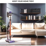 Zwarte Stofzuiger Standaard (Dyson V6-V15) - 46% Korting!