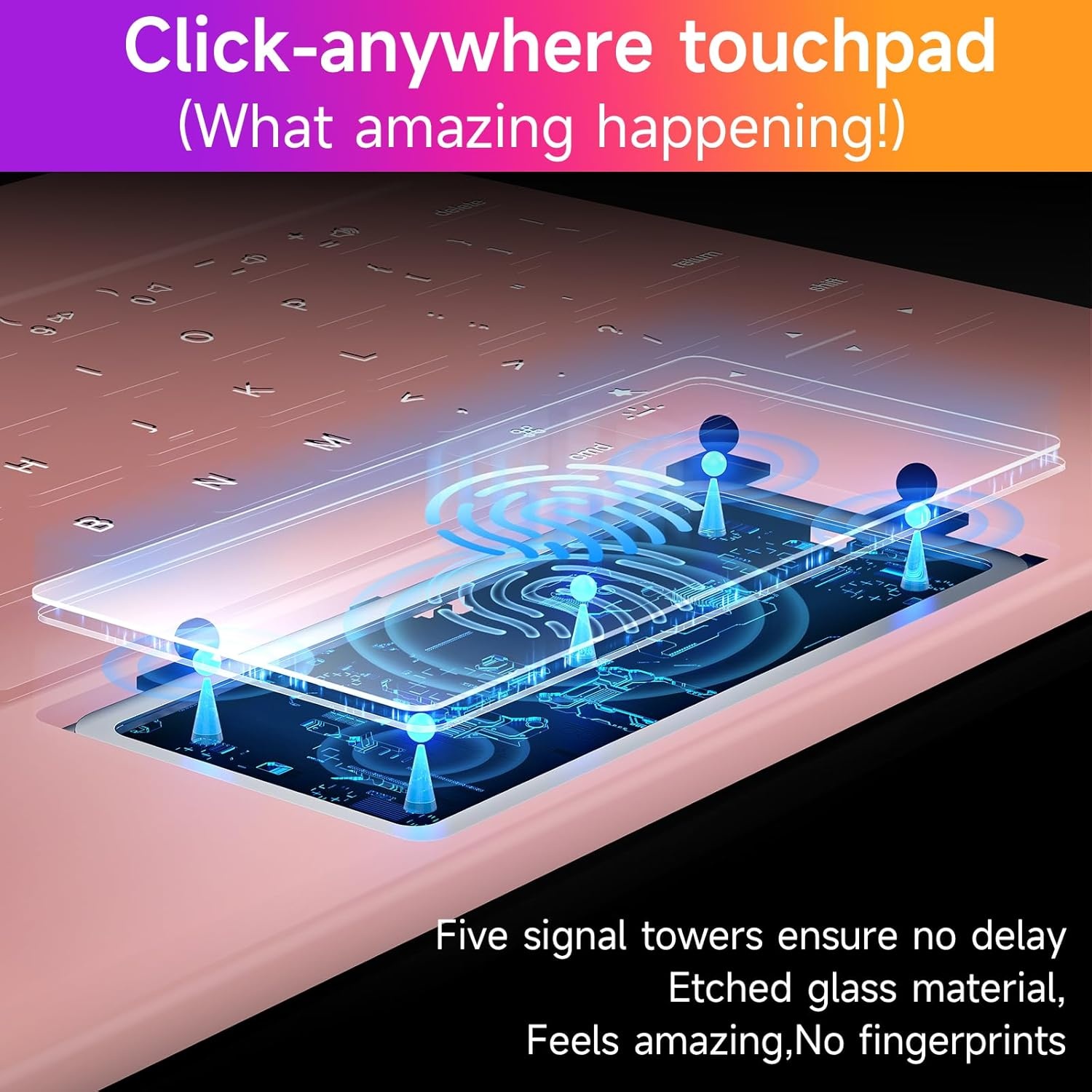 iPad Toetsenbordhoes met Touchpad & 7-kleuren Verlichting (34% Korting!)