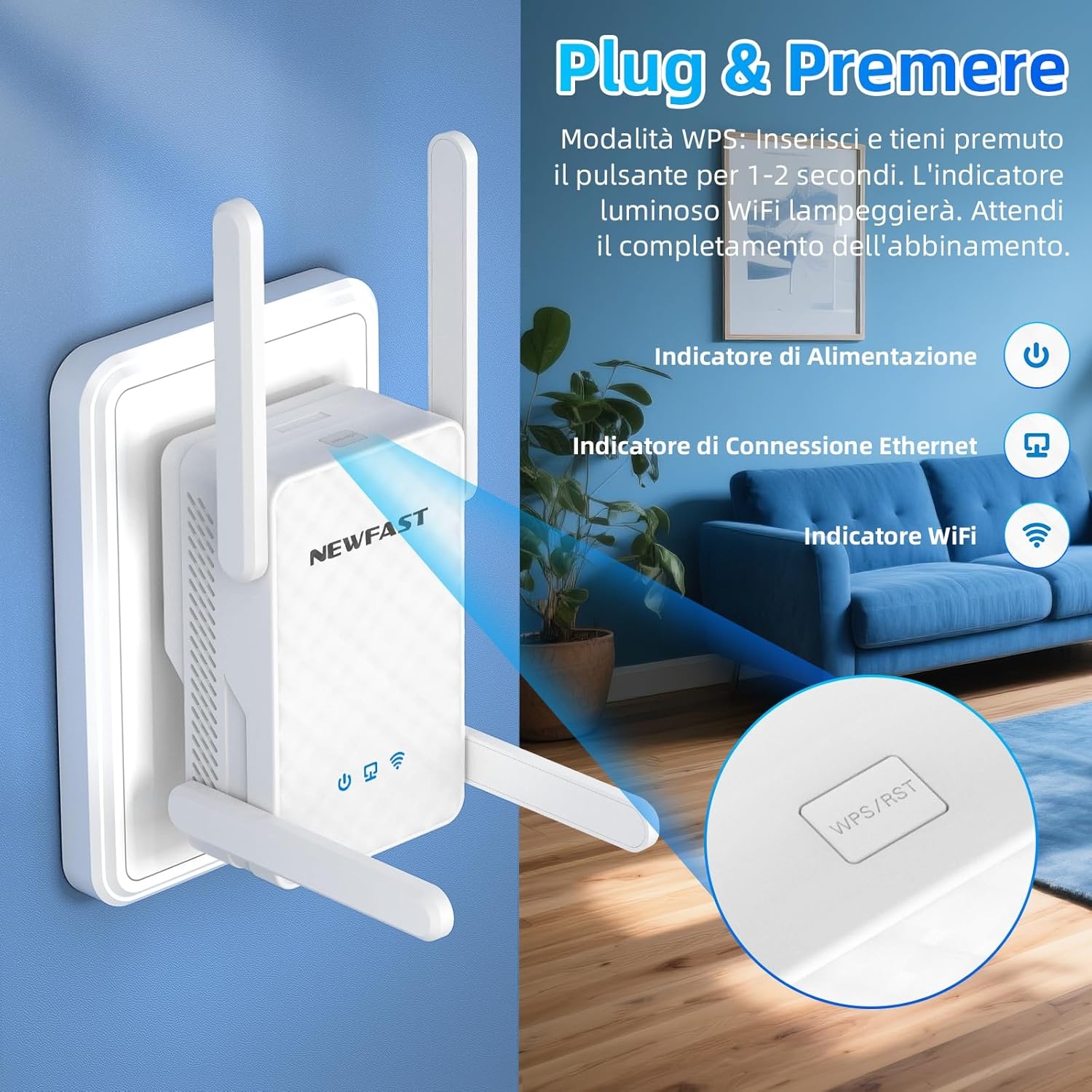 Wifi Repeater WiFi6 3000Mbps - 29% Korting