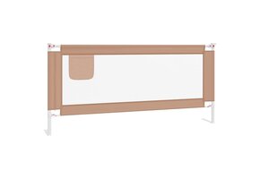 vidaXL Bedhekje Taupe 200x25cm - 56% Korting