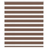 vidaXL Zebra Rolgordijn Bruin - 49% Korting