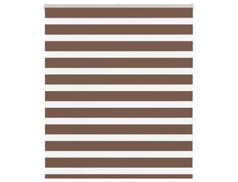 vidaXL Zebra Rolgordijn Bruin - 49% Korting