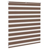 vidaXL Zebra Rolgordijn Bruin - 49% Korting