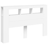 vidaXL Hoofdeinde Wit met LED (160x18,5x103,5cm) - 61% Korting