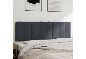 vidaXL Hoofdbordkussen 160cm Fluweel Donkergrijs - 72% Korting