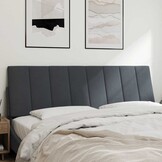 vidaXL Hoofdbordkussen 160cm Donkergrijs Fluweel - 66% Korting!