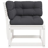 VidaXL Hoekbank Grenenhout Wit - 72% Korting
