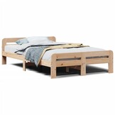 vidaXL Bedframe zonder matras massief grenenhout 135x190 cm