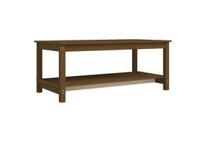 vidaXL Salontafel Grenenhout Honingbruin - 110x55x45 cm - 75% Korting
