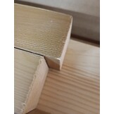 Houten Salontafel Grenenhout - 110x55x45 cm - Honingbruin - 77% Korting