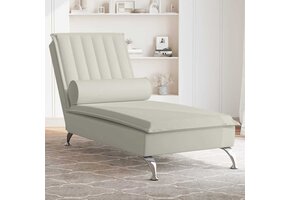 vidaXL Massage Chaise Longue Roze Fluweel - 47% Korting!