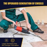 Tegelbeitel SDS Plus 165x75mm gebogen voor professioneel gebruik op tegels, metselwerk en beton