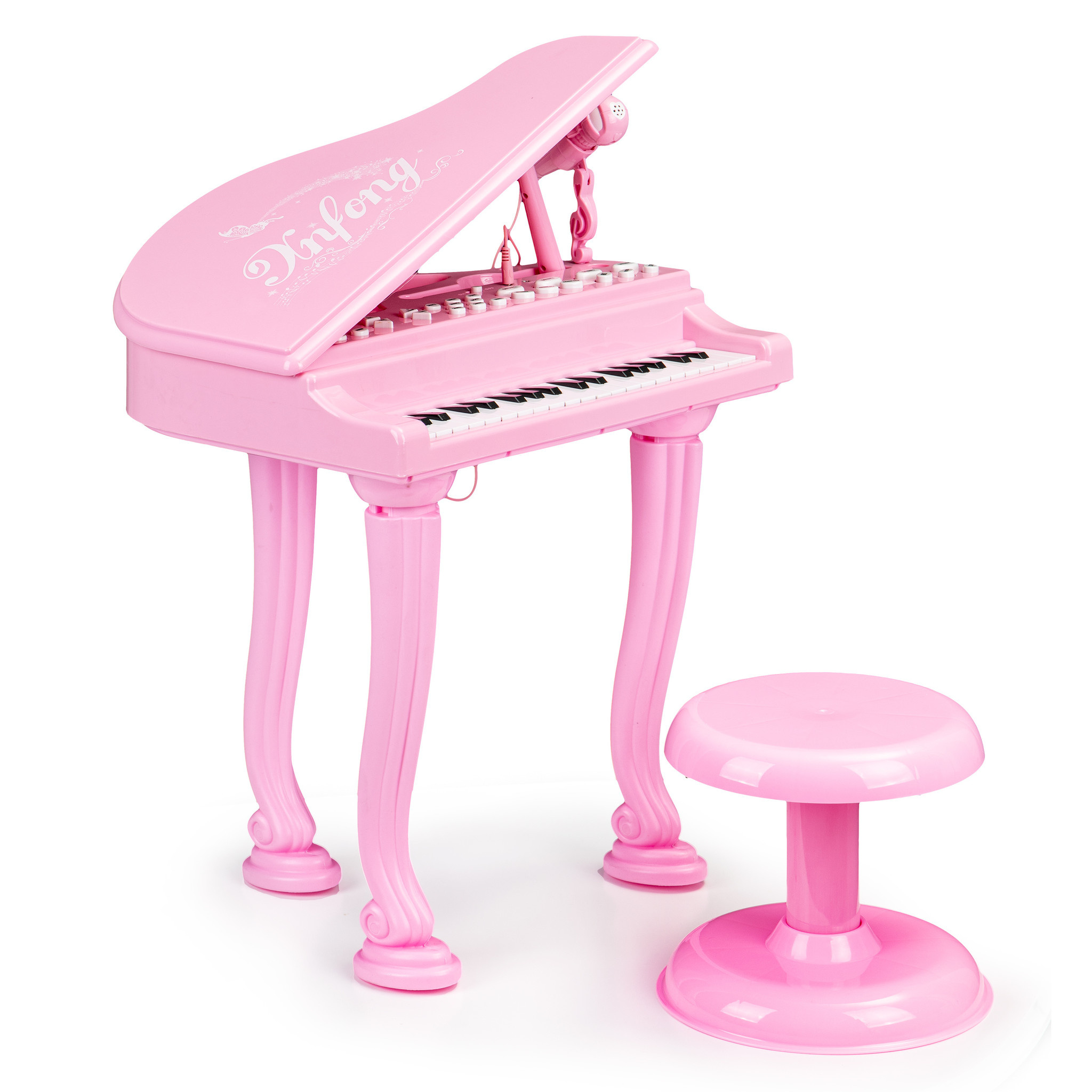 Kinderpiano met Microfoon & Kruk - 53% Korting