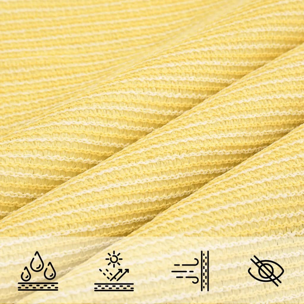 vidaXL Zonnezeil Beige 6x8m HDPE - 52% Korting!