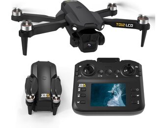 Toladrone Opvouwbare Drone met Camera, Drones met LCD-schermtransmissie, Headless-modus, 90° Elektrische Aanpassing, RC Quadcopter voor Volwassenen, TD12LCD Drone voor Beginners