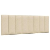 vidaXL Hoofdbordkussen Hanko Crèmekleurig (140cm) - 62% Korting!