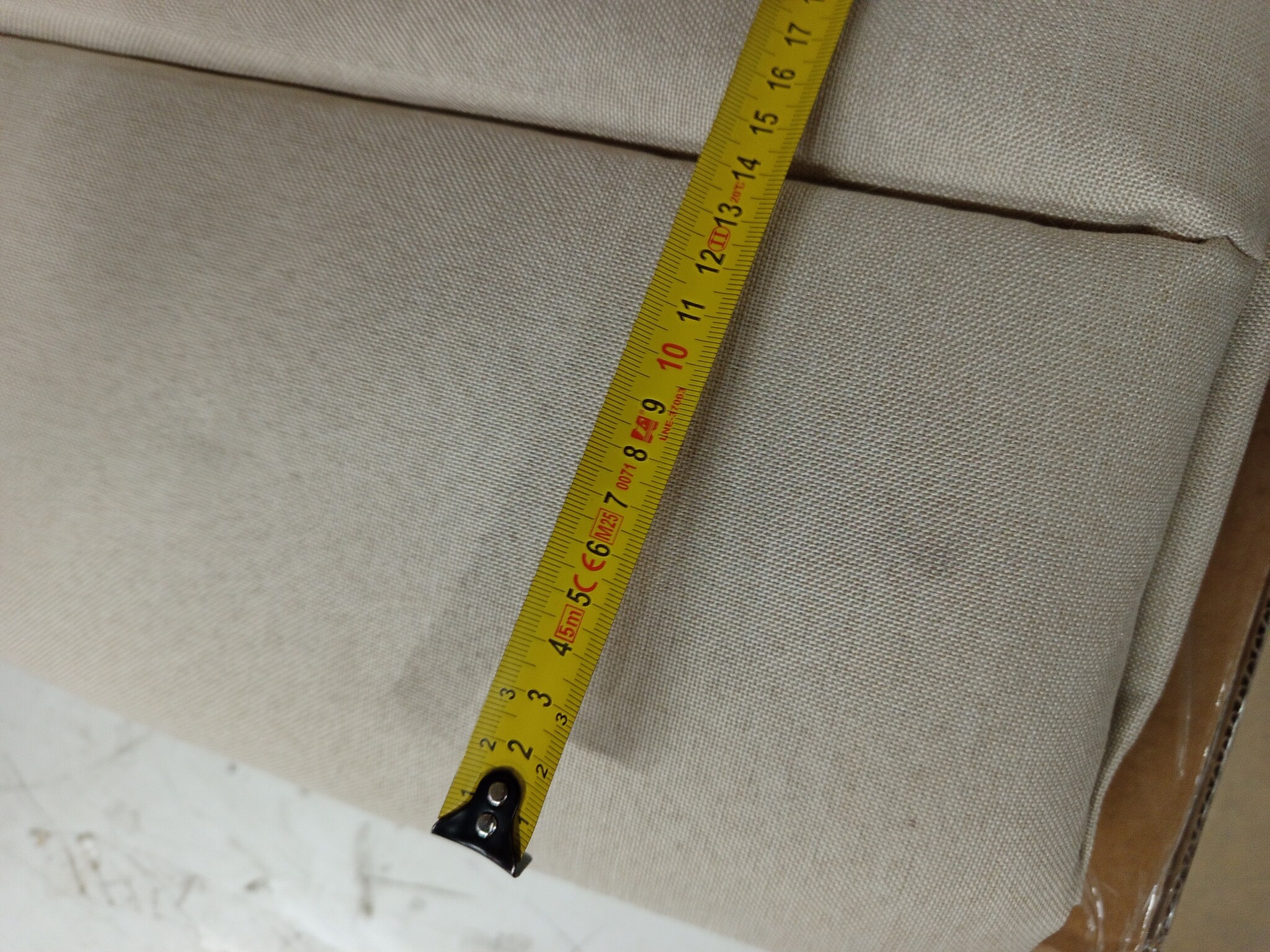 vidaXL Hoofdbordkussen Hanko Crèmekleurig (140cm) - 62% Korting!
