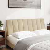 vidaXL Hoofdbordkussen Hanko Crèmekleurig (140cm) - 62% Korting!