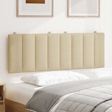 vidaXL Hoofdbordkussen Hanko Crèmekleurig (140cm) - 62% Korting!