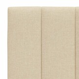 vidaXL Hoofdbordkussen Hanko Crèmekleurig (140cm) - 62% Korting!