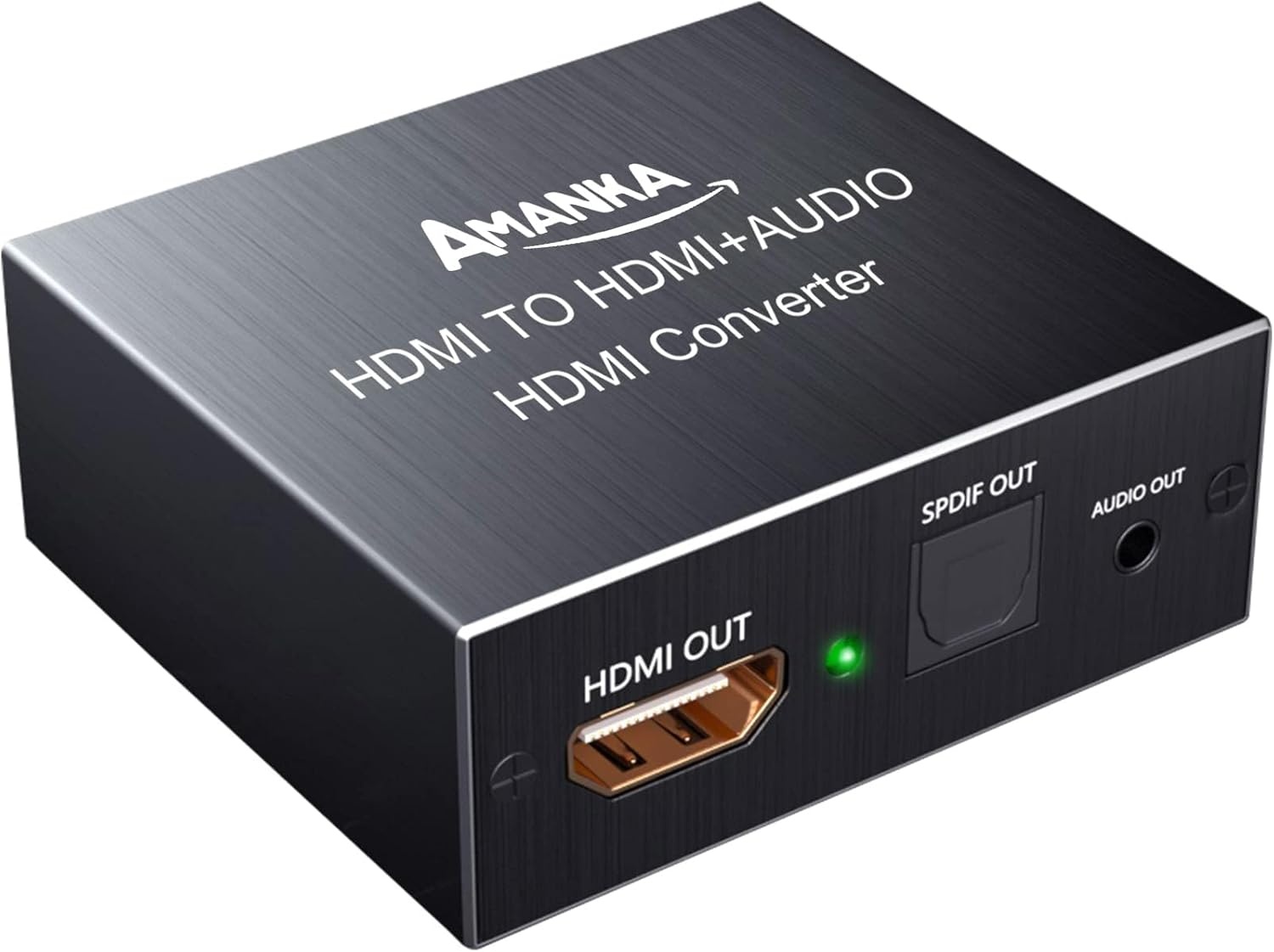 AMANKA HDMI Audio Extractor 4K - Converter en Splitter Met Optische/Toslink/SPDIF Adapter en 3.5mm Stereo Voor HDTV/PS4/Blu-ray DVD/Versterker