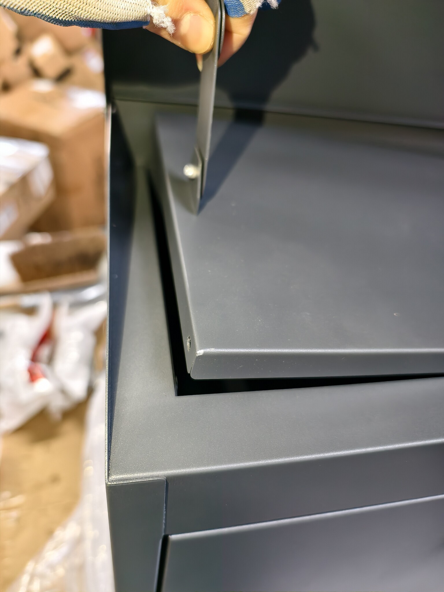 Pakketbrievenbus - wand - 43x24x52 cm - staal - antraciet