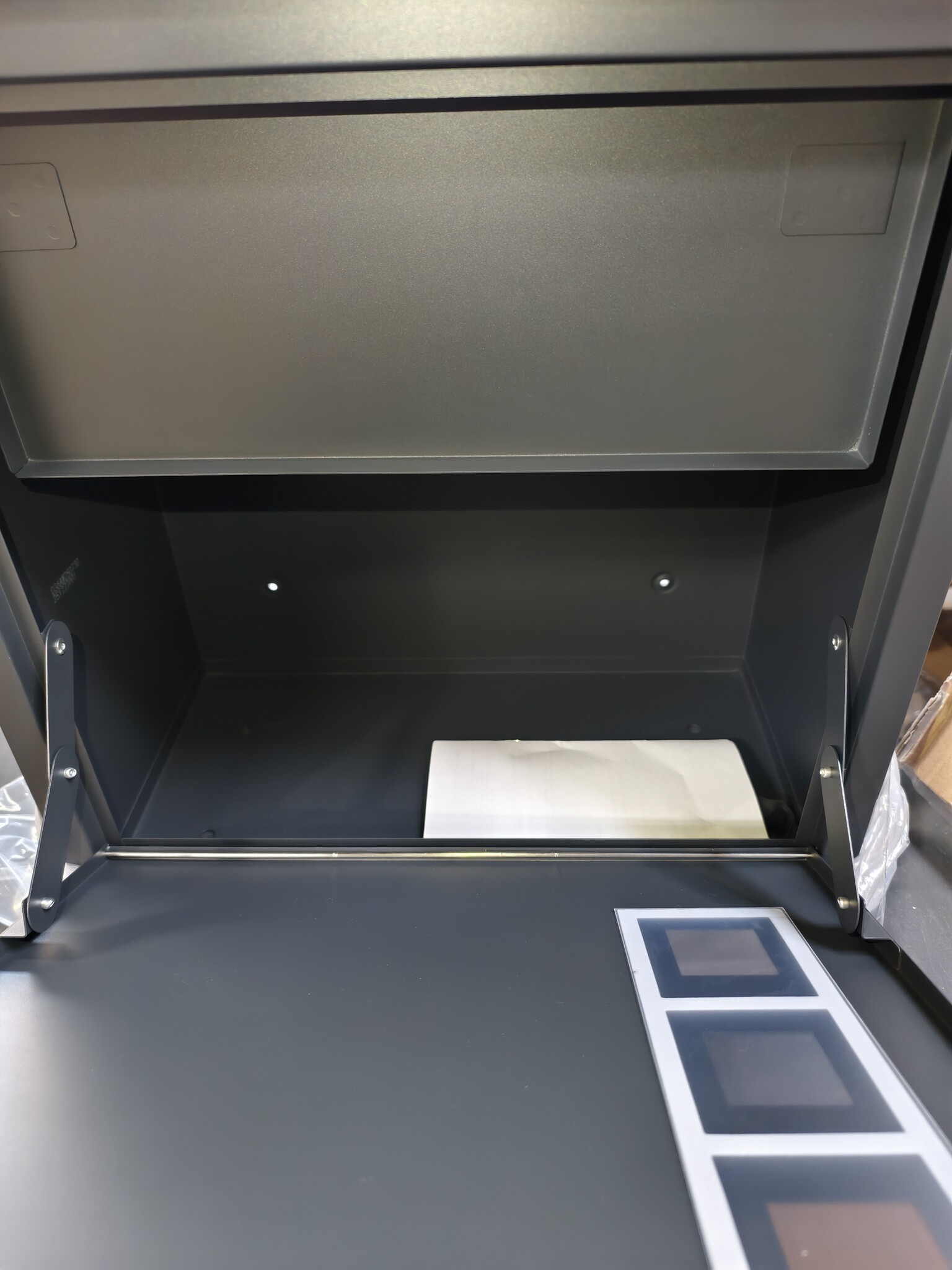 Pakketbrievenbus - wand - 43x24x52 cm - staal - antraciet