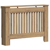 vidaXL Radiatorafdekking Artisan Eiken 112 x 19 x 81,5 cm Bewerkt hout