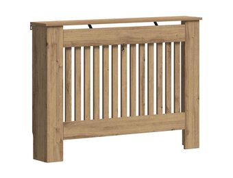 vidaXL Radiatorafdekking Artisan Eiken 112 x 19 x 81,5 cm Bewerkt hout