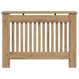 vidaXL Radiatorafdekking Artisan Eiken 112 x 19 x 81,5 cm Bewerkt hout