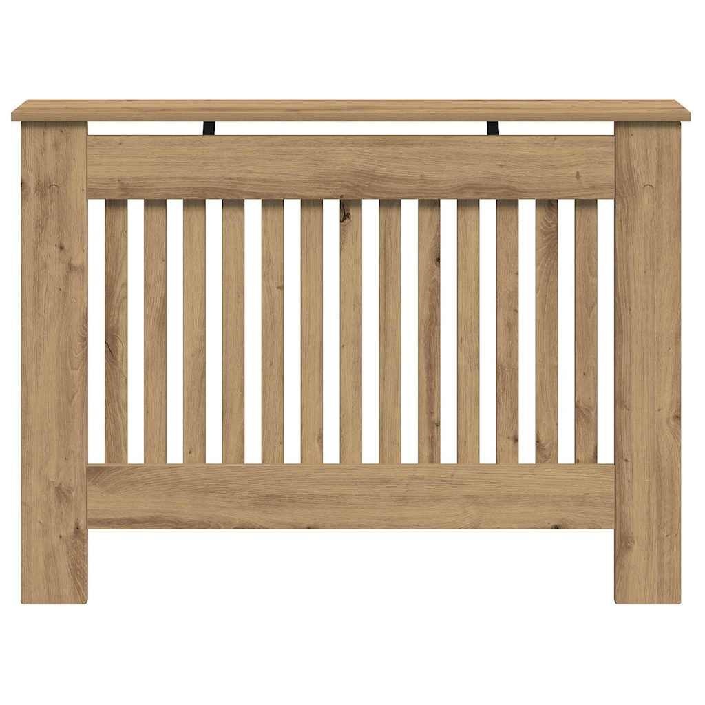 vidaXL Radiatorafdekking Artisan Eiken 112 x 19 x 81,5 cm Bewerkt hout