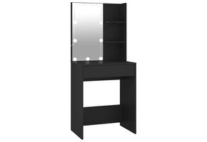 VidaXL Kaptafel met LED-verlichting (Zwart) - 46% Korting!
