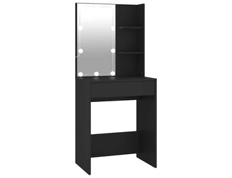 VidaXL Kaptafel met LED-verlichting (Zwart) - 46% Korting!