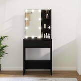 VidaXL Kaptafel met LED-verlichting (Zwart) - 46% Korting!