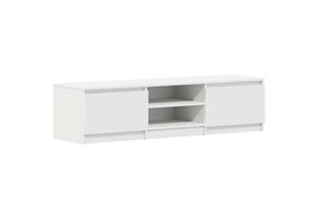 Wit TV-meubel Bewerkt Hout 140x40x35,5 cm - 41% Korting!