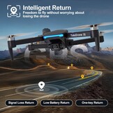 Toladrone Drone met 4K UHD-camera voor Volwassenen, GPS-drones met Borstelloze Motor, 5G Realtime Transmissie, Volgfunctie, Automatische Terugkeer, Drone voor Beginners TD31GPS