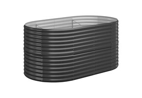 VidaXL Verhoogde Plantenbak Staal Antraciet 152x80x68 cm (41% korting)