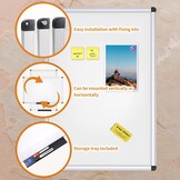 Magnetisch Whiteboard 60x45cm - Droog Afwisbaar & Aluminium Frame (53% Korting)