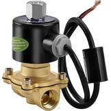 Heschen messing elektromagneetventiel 2WK160-15 PT1/2 DC 12V directe werking water lucht gas-sluiter