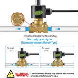 Heschen messing elektromagneetventiel 2WK160-15 PT1/2 DC 12V directe werking water lucht gas-sluiter