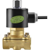 Heschen messing elektromagneetventiel 2WK160-15 PT1/2 DC 12V directe werking water lucht gas-sluiter