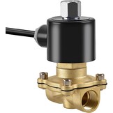 Heschen messing elektromagneetventiel 2WK160-15 PT1/2 DC 12V directe werking water lucht gas-sluiter