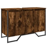 Betaalbare Wastafelkast Gerookt Eikenhout 91x35x60cm - 75% Korting
